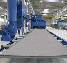 Continuous Roller Conveyor Shot Blasting Machine With Big Power Shot Blasting Turbine