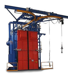 Rust Removal Hanger Shot Blasting Machines Compact Structure For All Wearing Parts