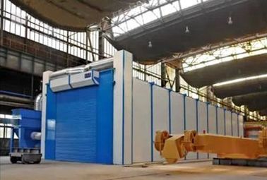 Manual Operation Sand Blasting Chamber / Room Surface Derust For Car And Cabinet