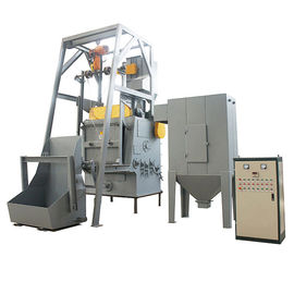 Roller Rubber Tumble Shot Blasting Machine Container Loading Compact Structure