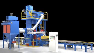 Non Toxic H Beam Steel Roller Conveyor Shot Blasting Machine