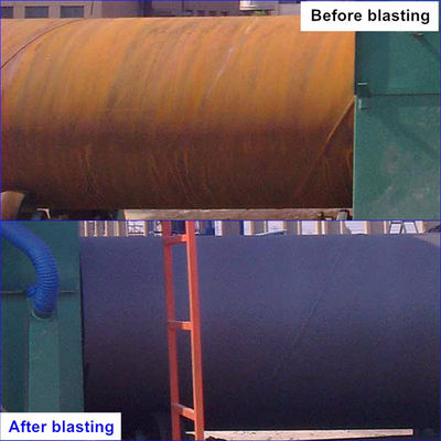 49.45kw 7000m3/H Steel Pipe Shot Blasting Machine