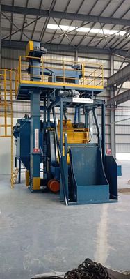 Q3210 Tumble Belt Tracked Type Shot Blasting Machine For Small Workpieces Cleaning