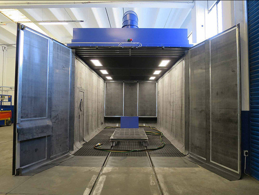 Bucket Excavator Parts Blasting Chamber Sand Blasting Room With Abrasive Recycling System