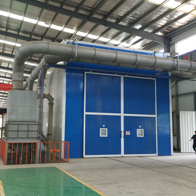 Bucket Excavator Parts Blasting Chamber Sand Blasting Room With Abrasive Recycling System